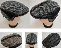 Warm Ivy Cap with Ear Flaps [Leather-Like Strips]